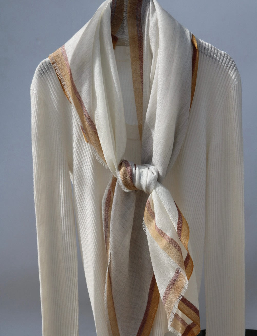 Sparkling Lurex Effect Pure Cashmere Shawl